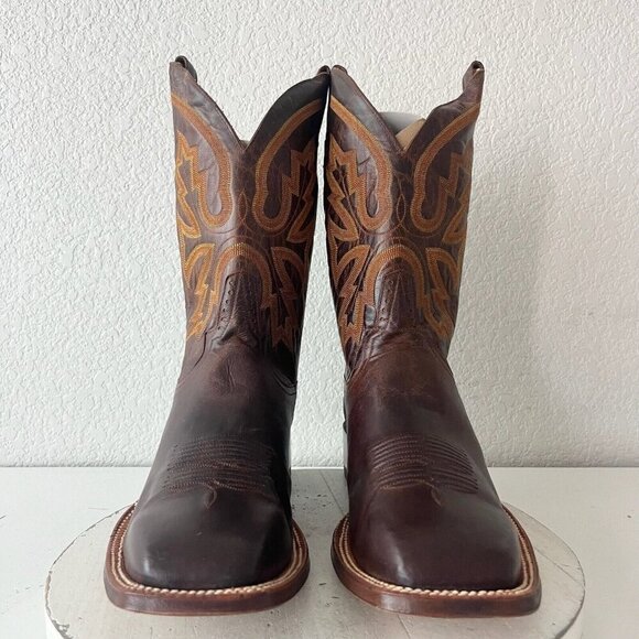 NEW Rod Patrick Mens Cowboy Boots 14.5B Perro Loco Brown Leather Soles Western - Picture 6 of 13